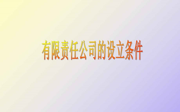 有限責(zé)任公司設(shè)立需要什么程序？